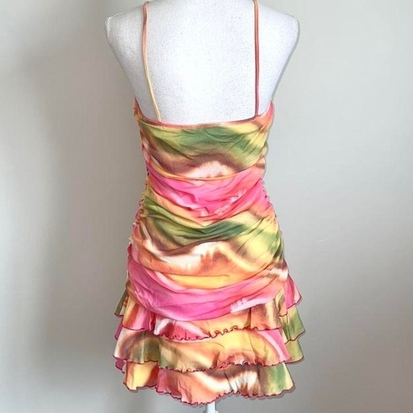 Moda International Victoria’s Secret Ruched Mesh Dress - Picture 2 of 4